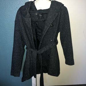 Charcoal Pea Coat / Jacket